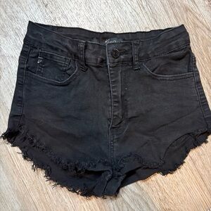 black denim shorts NWOT